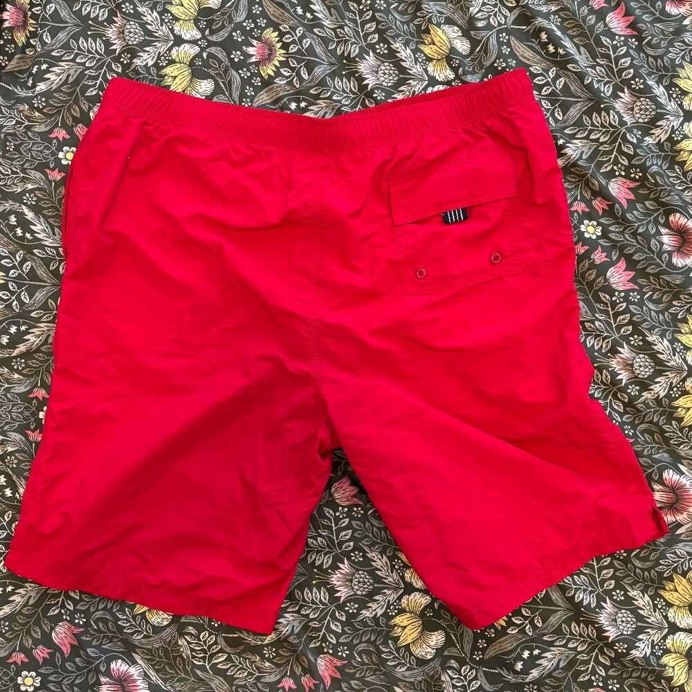 🌈 Sale! 🌈 XL men's bright red swim trunks with velcro pockets, like new